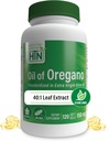 Oregano aliejus 120 Mini- Softgels ® 124; Laukiniai Harbourt ® 124; European 40: 1 Origanum Vulgare Lygiavertė 600mg Oregano Extra Virgin Olive Oil ® 124; Ne GMO Gluten nemokamai 124; pagal Health Thru Nutrition (Pack of 120)