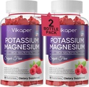 Kalio magnio gummies 500 mg Nemokamas magnio glicinato papildas su magnio L- treonatu, vitaminu D3, patobulintais Leg kapais, raumenimis, širdies sveikata suaugusiems Aviečių skonio 180 Skaičiavimas