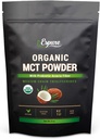 Organinis MCT milteliai - USDA Sertifikuotas, su Prebiotic Acacia Fiber; Keto Friendly, Vegan, Gluten Free; 8oz