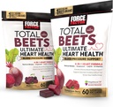 Force Factor Bundle Total Beets Ultimate Heart Health Blood Conpression Chews with CoQ10, Beet Root Mills, Vynuogių sėklų ekstraktas, Kraujo slėgio priedas cirkuliacijai ir kraujo srautui, 120 Minkštas