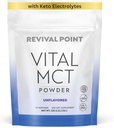 Premium Unflavored MCT Oil Mills with Keto Electrolytes- Creamer for Coffee, Tea, and Shakes- Apima 15x Bioavailable Chromo Picolinate, C10 ir C8 MCT Oil Išvesta iš Coconuts - 120 Grams