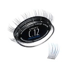 Lashify Curl 12mm Gossamer Eyelash plėtiniai Refill in Ombre Blue, Lengvas DIY False Lases for a Natural Look