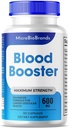 (1 pakuotė) Micro Bio Blood Booster Capsules, Micro Bio Blood Booster Natural Blood Flow Support Addition, Blood Booster Pills, Micro Bio Brands Blood Booster Advanced Formulės