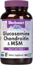 Bluebonnet mityba Gliukozaminas Chondroitinas Plus MSM, gliukozaminas, Chondroitinas Sulfatas, Vitaminas C & OptiMSM, Kaulų & Bendra Sveikata, Ne GMO, Gluten Free, Soja Free, Pienas Nemokamas, 180 Daržovių kapsulės