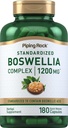 Pipecing Rock Boswellia Extract Capsules Bendrijoje - 124; 1200mg arba 124; 180 grafas − 124; augalinis priedas − 124; Standartinis kompleksas - 124; ne GMO, Gluten - nemokamai