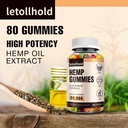 Hemp Gummies Edibles Gummy Advanced Extra Strength Made with Hemp Oil Low Sugar Supplements