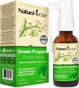 NaturaNectar - Green Propolis Throat Spray - Unique, Soothing Throat Care Relief with Brazilian Bee Propolis - Natural and Non-Alcoholic Throat Care Formula from Sustainable Beekeeping (1-Pack, 30mL)