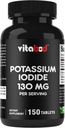 Kalio jodido dietos 130 mg priedas vienam padavimui - 150 tablečių (1 butelis) - Exp 05 / 2030