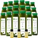 5 Diena Žalioji Sultys Valymas žaliavinės fontanas, Visi natūrali žaliavinė, Vegan Detox, Šaltas spauda sultys, 30 Buteliai 12oz, 3 imbiero šoviniai
