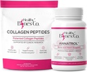 Annatrol Kaulų Palaikymas & FORTIBONE Collagen Peptides w / FORTIGEL, VERISOL ir TENDOFORTE - Visiškas kaulų, sąnarių, odos, plaukų, nagų ir medžiagų apykaitos palaikymas (Pouch, 401.7G)