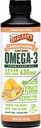 Barlean 's Ginger Peach Vegan Omega 3 priedas, skystas Algae aliejus su 630 mg EPA & DHA, Augalų Omegas iš Algal aliejus, Non- GMO & Gluten Free, 16 oz