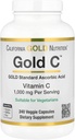California Gold Nutrition Gold C USP lygio vitamino C papildas - Imuninė parama & sezoninė sveikata - Vegetaras draugiškas - Gluten Free, Non- GMO - 1000 mg - 240 Veggie Capsules