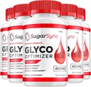 (5 pakuotė) SugarSync Glycogen - Cukrinė Sync Kapsulės Valymas, Cukrinė Sync Pills, Advanced Formulės bendram sveikatingumui, SugarSync Atsiliepimai, 300 kapsulių