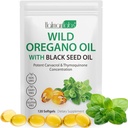 Oregano aliejus su Juodosios sėklos aliejumi, Organic Oregano Oil Softgels, Oregano Oil Capsules Organic, Non- GMO, Gluten Free, 120
