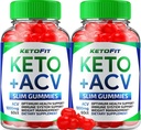 (2 Pack) Ketofit ACV Gummies Advanced 1000mg, KetoFit Keto + ACV Weight Management Gummies Apple Cider Vinacter Keto fit dietinis priedas Ketofit Gummies Atsiliepimai Vitaminas B12 B6 (120 Gummies)