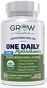 One Daily Multivitaminas vyrams - su vitaminais ir mineralais + organiniu maistu, priedas Boost Energy, Bendrosios sveikatos - Ne GMO - 90 Capsules ® 124; 3 Mėnesio tiekimas