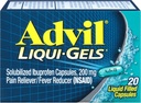 Advil Skausmas palengvėjimas / karščiavimas Reduktorius Liqui- Geliai 200mg - 20 ct, pakuotė 3
