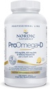Nordic Naturals ProOmega-D, Lemon Flavor - 120 Soft Gels - 1280 mg Omega-3 + 1000 IU D3 - High-Potency Fish Oil - EPA & DHA - Brain, Eye, Heart, & Immune Health - Non-GMO - 60 Servings