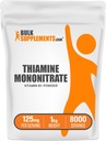 BulkSupples.com Tiamino mononitratas Milteliai - Vitaminas B1 milteliai, Tiamino B1 papildas - B1 Vitaminai, Gluten Free, 125mg / Tarnyboje, 5 kg (11 kg) (pakuotė 5)