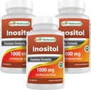 Geriausi Naturals Inositol 1000 mg 120 tablečių (120 tablečių pakuotė po 1) (120 tablečių pakuotė po 3)