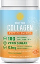 Peptide Energy Collagen milteliai Plaukų, Nagų, odos, I ir III tipo, kofeinas už energiją, vitaminas C, biotinas, hialurono rūgštis, nulinis cukrus - 8.92 oz (Mango aistra)