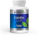 Profesionalus botanikos Cardio- CoQ CoQ10 - Vegan Formuluotas Coenzis Q10 su Hawthorne Berry Valerian šaknies ir Cayenne Pepper - 60 vegetariškų kapsulių