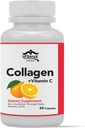Eternal- Colageno Hidrolizado Con Vitamina C - Colageno Natural para La Cara Y Piel- 60 capsulas