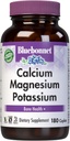 Bluebonnet Kalcium Magnis Kalio papildas moterims ir vyrams - Sveikų Bones - Kalcio 1000mg Mineralų papildas Chelate Form - Ne GMO, Vegan, Be gluteno - 180 Caplets