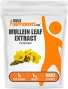 BulkSupples.com Mullein lapų ekstraktas - Verbascum Thapsus, Mullein Addition - Augalų priedas imuninei paramai - Gluten Free, 1g per Serving, 1kg (2,2 lbs) (pakuotė iš 1)
