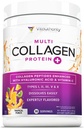 Multi Collagen Peptides Powder for Women - Hydrolyzed Flavored Collagen Powder for Women with Types I II III V & X Vitamin C & Hyaluronic Acid for Hair Skin and Nails (Tropical Punch) - 30 Servings
