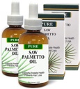 Pure Saw Palmetto Oil Organic Natural 60- 90 dienų tiekimo Skirtingai nuo neefektyviai Powders paramos Prostate Health Miego geriau sumažinti Dažnas Šlapimo DHT Blocker Stop Plaukų praradimas (2 Fl Oz)