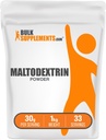 BulkSupples.com Maltodekstrino milteliai - Maltodekstrino papildas energijos boost, Maisto klasė - Nearomatizuotas & Gluten Free, 30g per Serving, 1kg (2,2 lbs) (pakuotė 1)