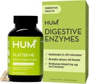 HUM Fhest Me Digistive Enzymes for Women & Men, Digistive Health Bloating Addition with Ginger & Pipirmėčių lapų, Greitai veikiantis anti Bloat Pills Multi Enzyme for Debloating, Vegan, 60 kapsulės