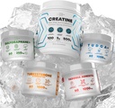 Bundle - Turkesterono & Tongkat Ali + Fadogia Agrestis + Creatine + Sulfordum + TUDCA - Boost Stamina, Raumenų augimas, kepenų sveikata, kognityvinė funkcija & Detox - Pagaminta JAV