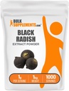 BulkSupples.com Black Radish ekstraktas milteliai - Ispanijos juodojo ridiko priedas, žolelių priedas - Vegan & Gluten Free, 1g per Serving, 1kg (2,2 lbs) (pakuotė iš 1)