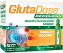 GlutaDose Recovery Immunity Supplement - Liquid Vitamins Immune Support for Kids & Adults, Cold & Flu Care Package (Glutathione Astragalus Echinacea Acerola) Immune Booster for Women Men - 12 Vials