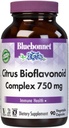 Bluebonnet Citrus Bioflavonoid Complex 750 mg Imuninė sistema Parama - Hesperidin Citrus Bioflavonoids iš Apelsinų Citrinos Greipfrutai & Citrinos - Ne GMO, Vegan, Nėra - 90 Veggie Capsules