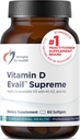 Designs for Health D-Evail Supreme - 5,000 IU Vitamin D3 Supplement with VIT K (K1, K2 as MK-4) + GG - Bone, Cardiovascular + Immune Support - Improved Bioavailability (60 Softgels)