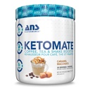 ANS Performance Ketomate Coffee Creamer with MCT Oil Mill, Skanus, Cukraus nemokamai Creamer for Coffee, Arbatos & Shakes, Tobulas Keto energijos milteliai, 20 Paslaugos, 15oz, Caramel Macchiato