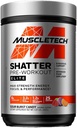 Iš anksto Dirbti milteliai MuscleTech Shatter Pre- Workout Milteliai vyrams ir moterims Iš anksto Dirbti energijos milteliai Geriamasis sumaišoma Sportas mitybos Pre- Workout Produktai Vaivorykštinis vaisių saldainiai (20 Paslaugos)