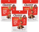 Quest Nutrition Mini žemės riešutų sviestas puodeliai, didelis baltymų kiekis, mažas karbas, Gluten Free, 16 Skaičiavimas (pakuotėje 3)