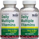 Daily Multivitaminai palyginti su vienos dienos pagrindu Multivitaminas Multimineralinis priedas 365 tabletės butelyje 2 iš viso 730 tablečių