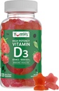 Vitamin D3 Gummies 5000 IU 125mcg D3 Gummies - Support Immune Support, Strong Bone Health - Non-GMO, Gluten-Free, Dairy-Free, Vitamin D Gummy(120 Count)