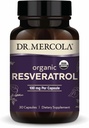 Dr. Mercola Organic Resveratrol - 100 mg Cellulal & Cardiovaskulinė parama - 99,9 Procento Trans-Resveratrol - iš japonų Knotweed - 30 kapsulių (30 serverių)