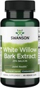 Swanson Maximum Strength White Willow Bark Extract-Promotes Joint Support & Muscle Relief-Standardized to 25% Salicin-Natural Supplement with No Stomach Irritation (60 Veggie Caps, 500mg Each)