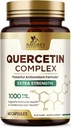 Quercetin Addition 1000mg - Natural, Plant-based Support for Immune, Cellular, Respiratory & Sezonal Change - Extra Force Quercetin Dihydro from Sophora Japonica - 60 Veggie Capsules