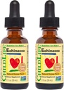 "LIFE ESSENTIALS" Echinacea vaikams - vaikams Echinacea lašai, skysti tincture, alkoholio nemokamai papildas kūdikiams, Toddlers, Vaikai - Natūralus apelsinų, 1 Fl Oz (pakuotė 2)