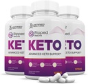 (3 pakuotė) Ripped rezultatai Keto ACV piliules 1275MG Keto paramos Blužnies kapsulė Alternatyvi Keto ACV Gummies Formuluota su Apple Cider Active Ekstra Virgin alyvuogių aliejaus milteliai Žalioji arbata Lapelis 180 kapsulės