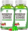 Berberine Complex Gummies- Berberine su Ceilonas Cinnamon, Turmeric, Milk Thistle Bitter Melon bendros imuninės sveikatos -120 Skaičiavimai