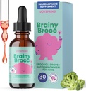 JoySpring Broccoli Supplement for Kids | Sulforaphane & Bacopa Monnieri Drops | Supports Cognitive Function | Vegan & Kid-Friendly